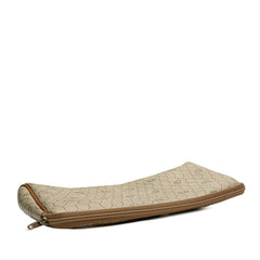 Honeycomb Coated Canvas Clutch