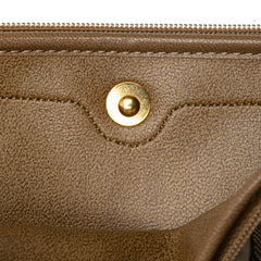 Honeycomb Coated Canvas Clutch