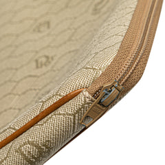 Honeycomb Coated Canvas Clutch