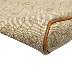 Honeycomb Coated Canvas Clutch