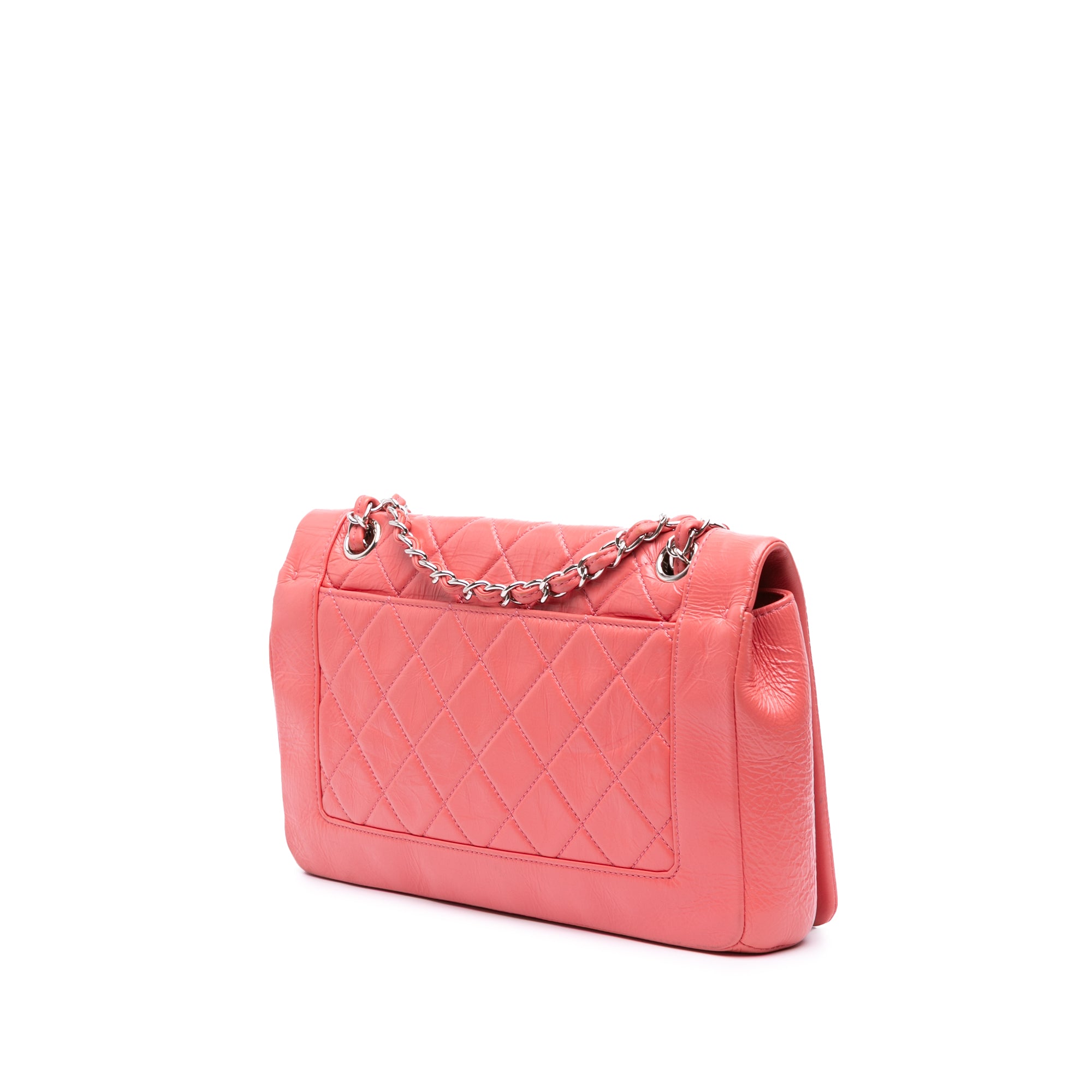 Crumpled Calfskin Bi Quilted Vintage Full Flap