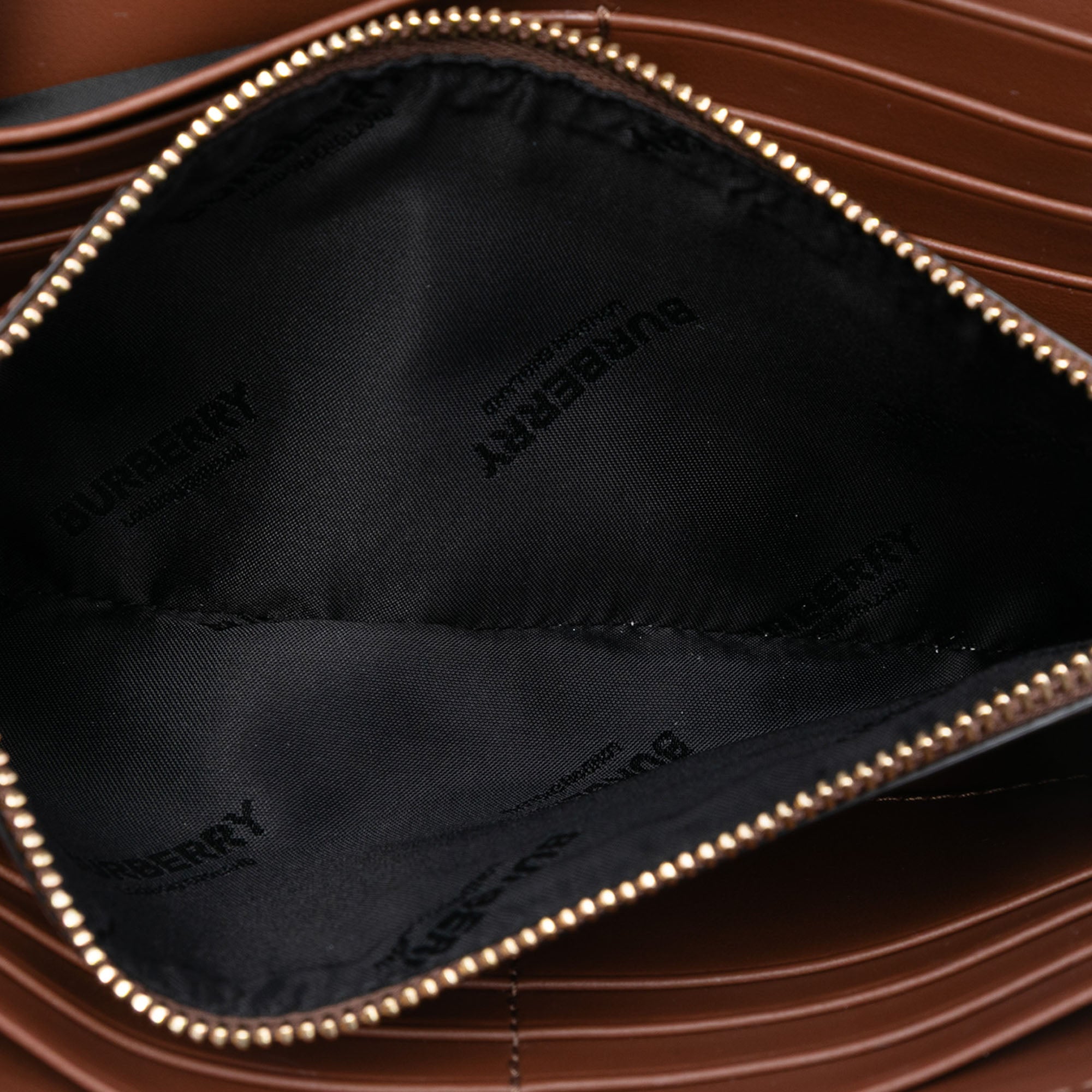 House Check Canvas and Leather Hannah Wallet on Strap