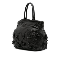 Nappa Intarsio Flower Shopping Tote