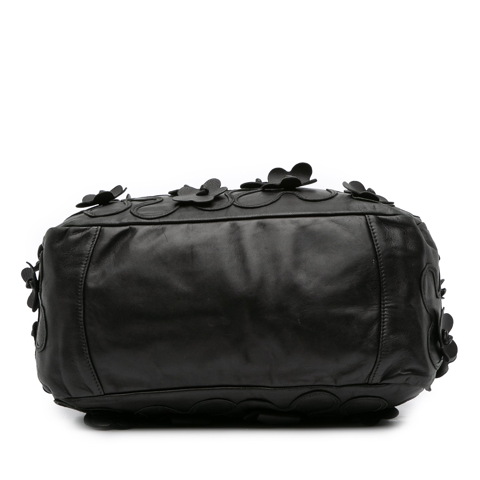 Nappa Intarsio Flower Shopping Tote
