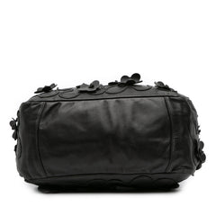 Nappa Intarsio Flower Shopping Tote