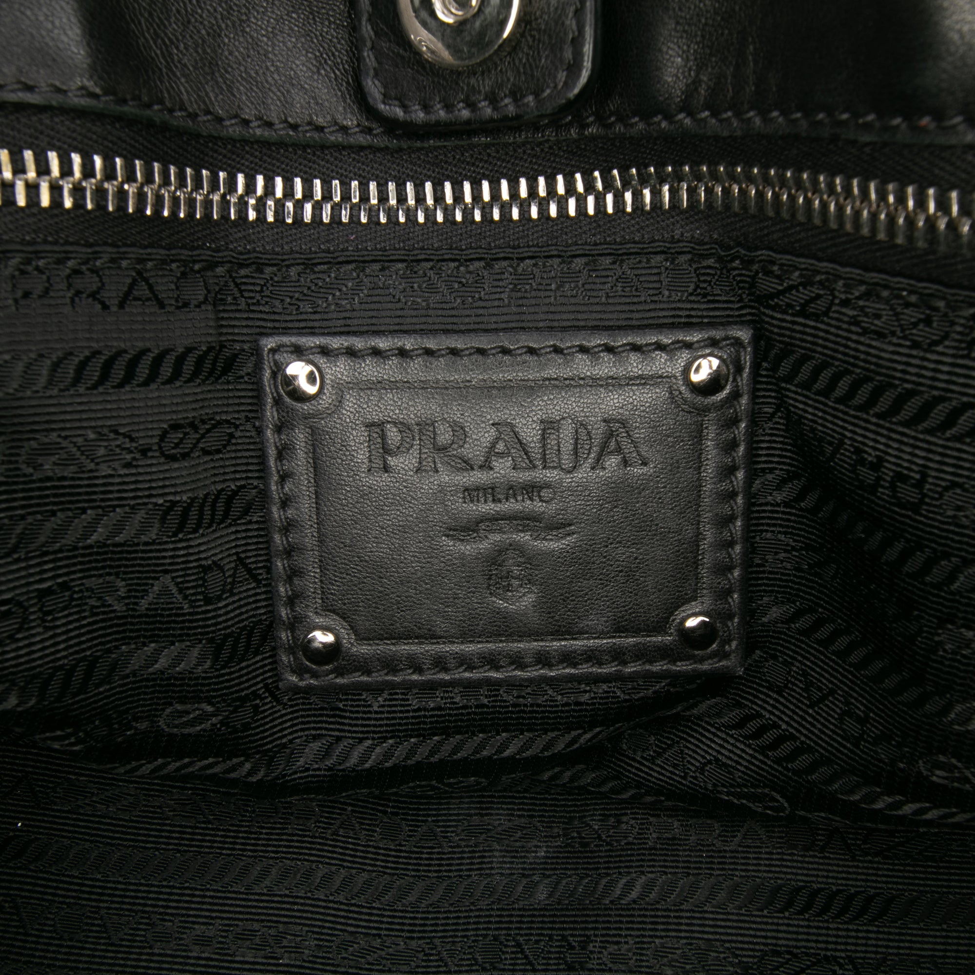 Nappa Intarsio Flower Shopping Tote