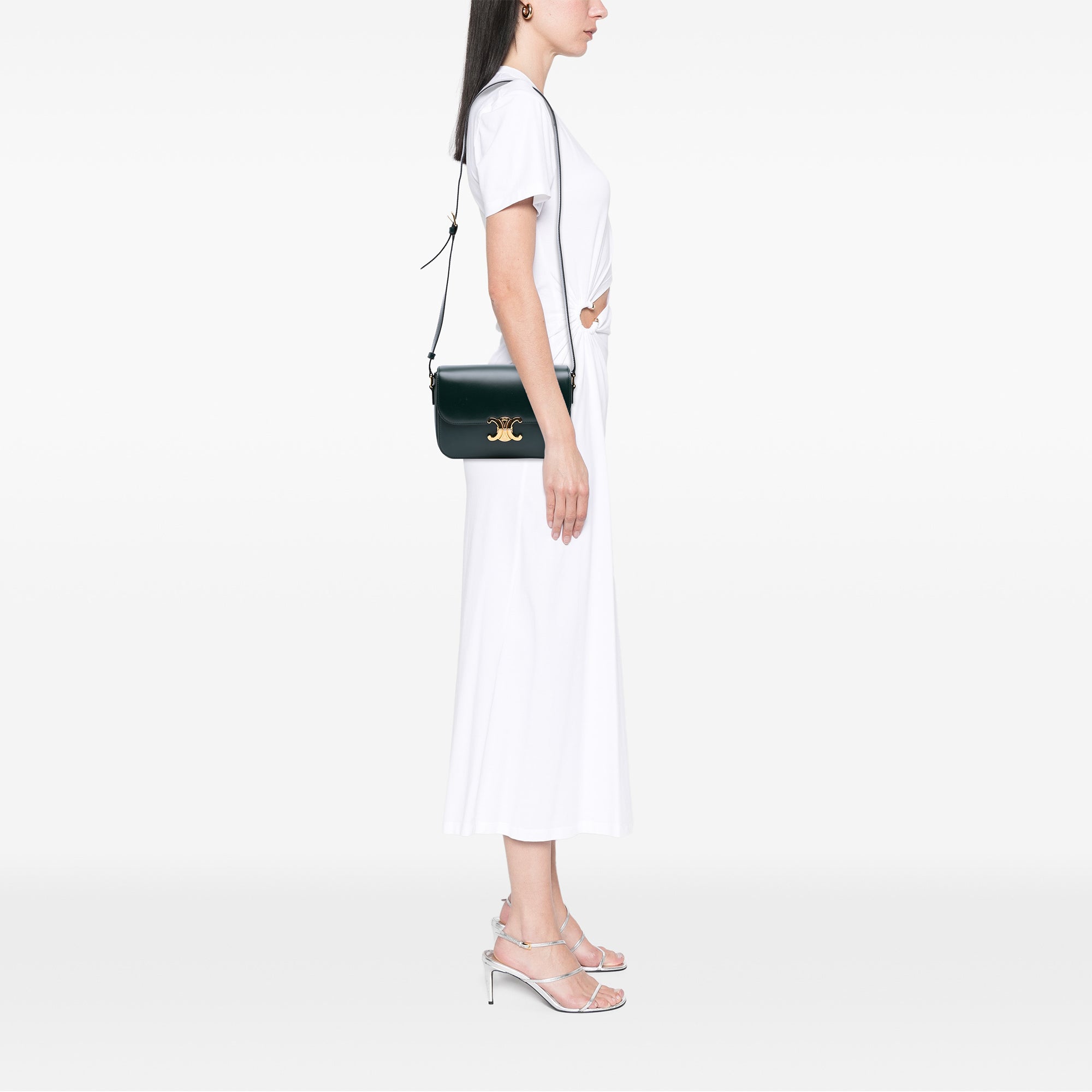 Classique Shiny Calfskin Triomphe Crossbody