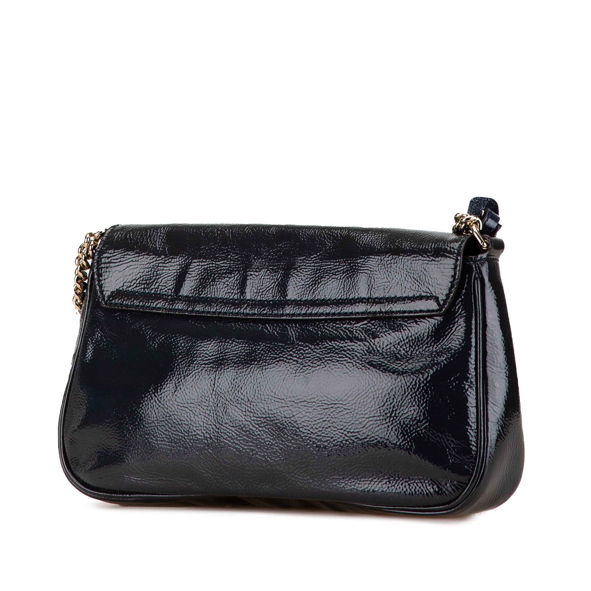 Medium Patent Soho Chain Flap Crossbody