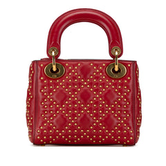 Mini Lambskin Cannage Studded Supple Lady Dior