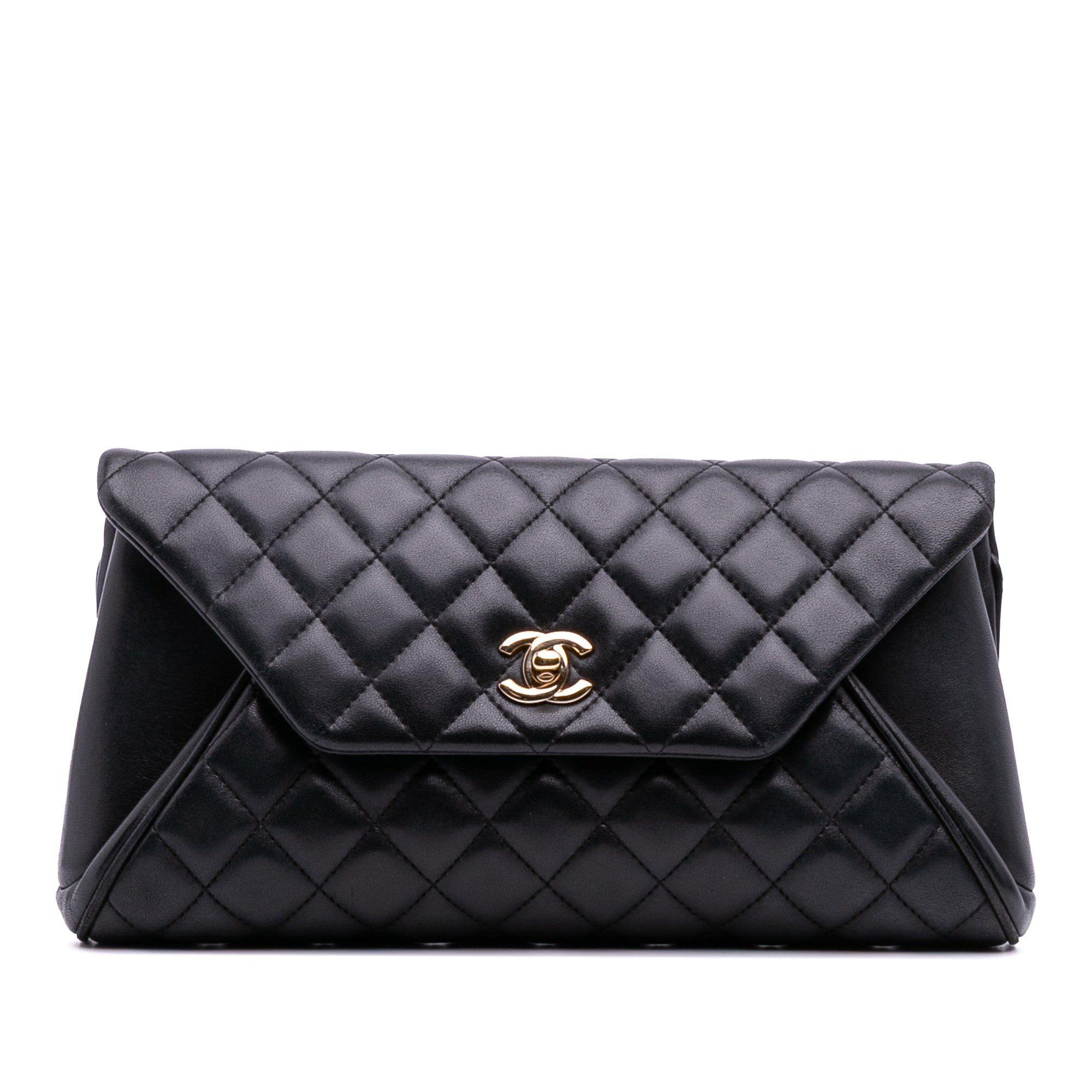 Quilted Lambskin Fold Up Again Clutch
