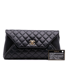 Quilted Lambskin Fold Up Again Clutch