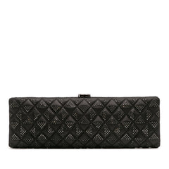 CC Quilted Iridescent Lambskin Crystal Long Clutch