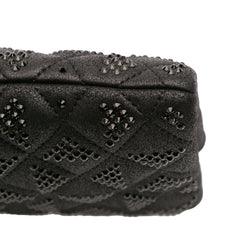 CC Quilted Iridescent Lambskin Crystal Long Clutch