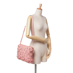 Leather The Petal Fold Over Crossbody