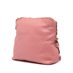 Leather The Petal Fold Over Crossbody