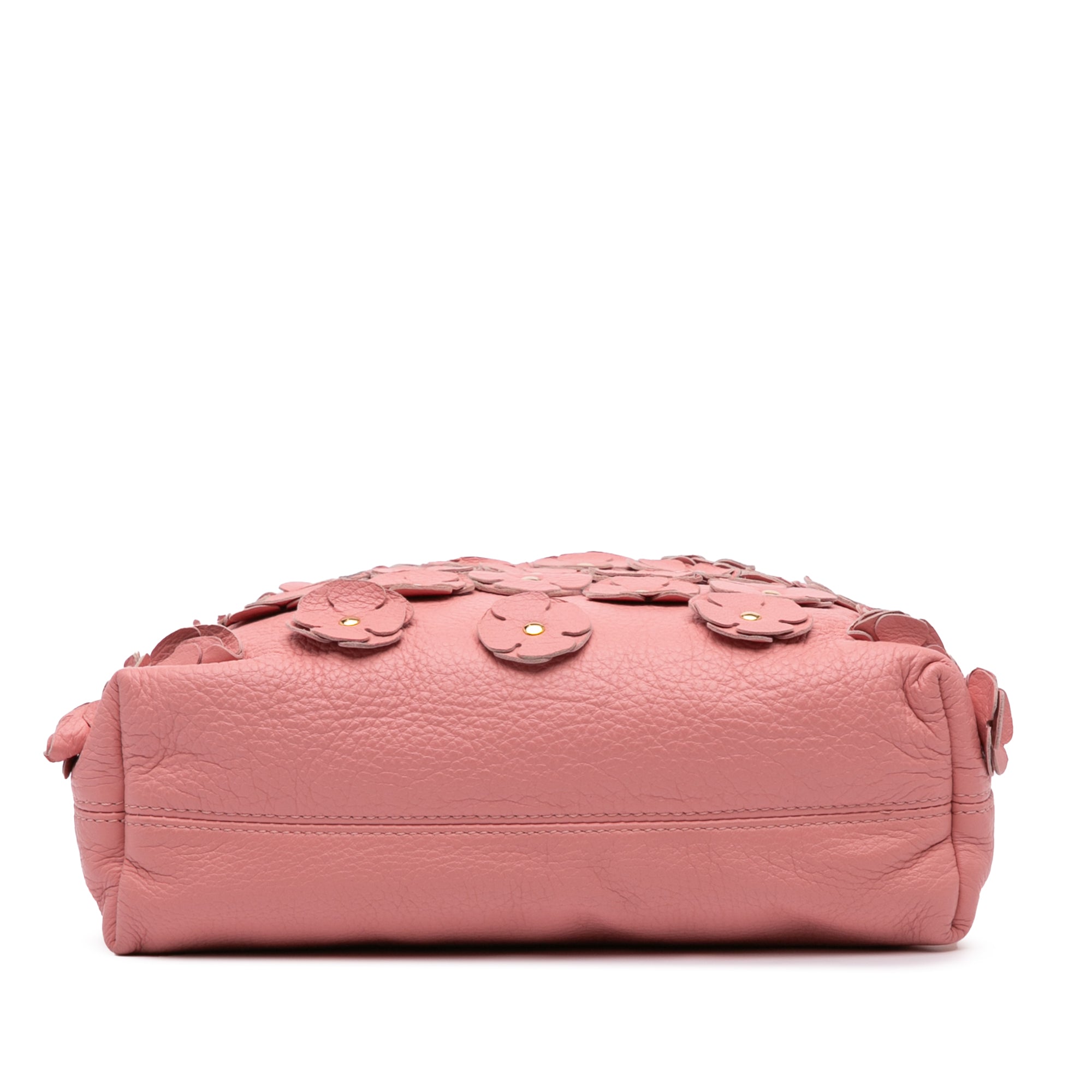 Leather The Petal Fold Over Crossbody