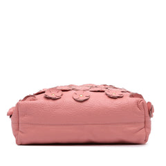 Leather The Petal Fold Over Crossbody