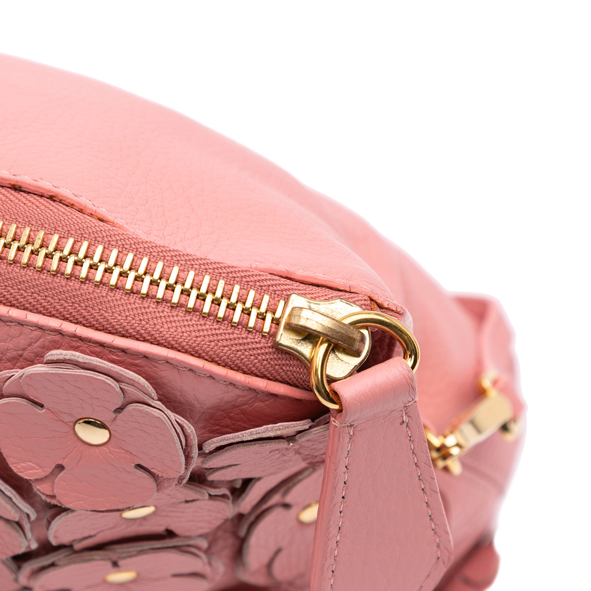 Leather The Petal Fold Over Crossbody