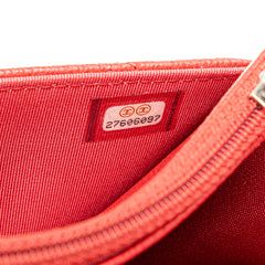 Grained Calfskin CC Box Wallet On Chain