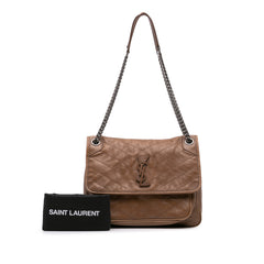 Medium Crinkled Calfskin Niki Bag