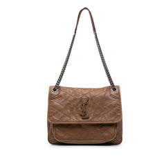 Medium Crinkled Calfskin Niki Bag