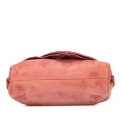 Suede Heart Shoulder Bag