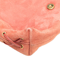 Suede Heart Shoulder Bag