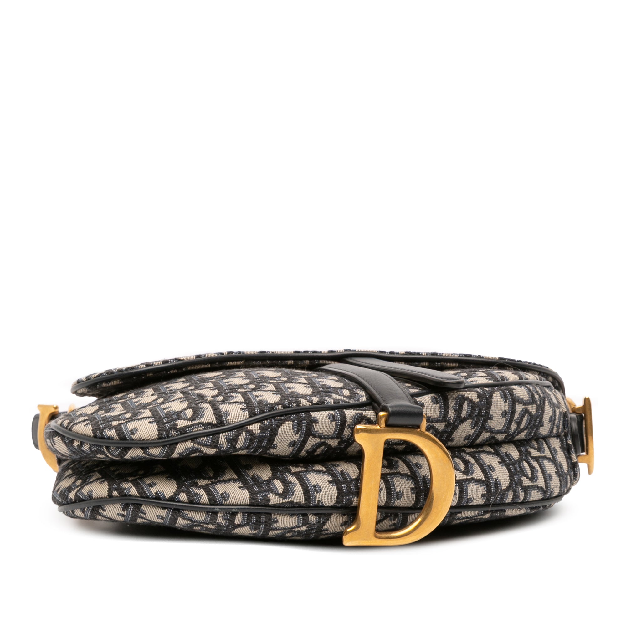 Oblique Canvas Saddle Bag