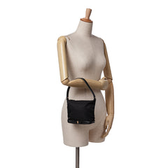 Nylon Vara Bow Shoulder Bag