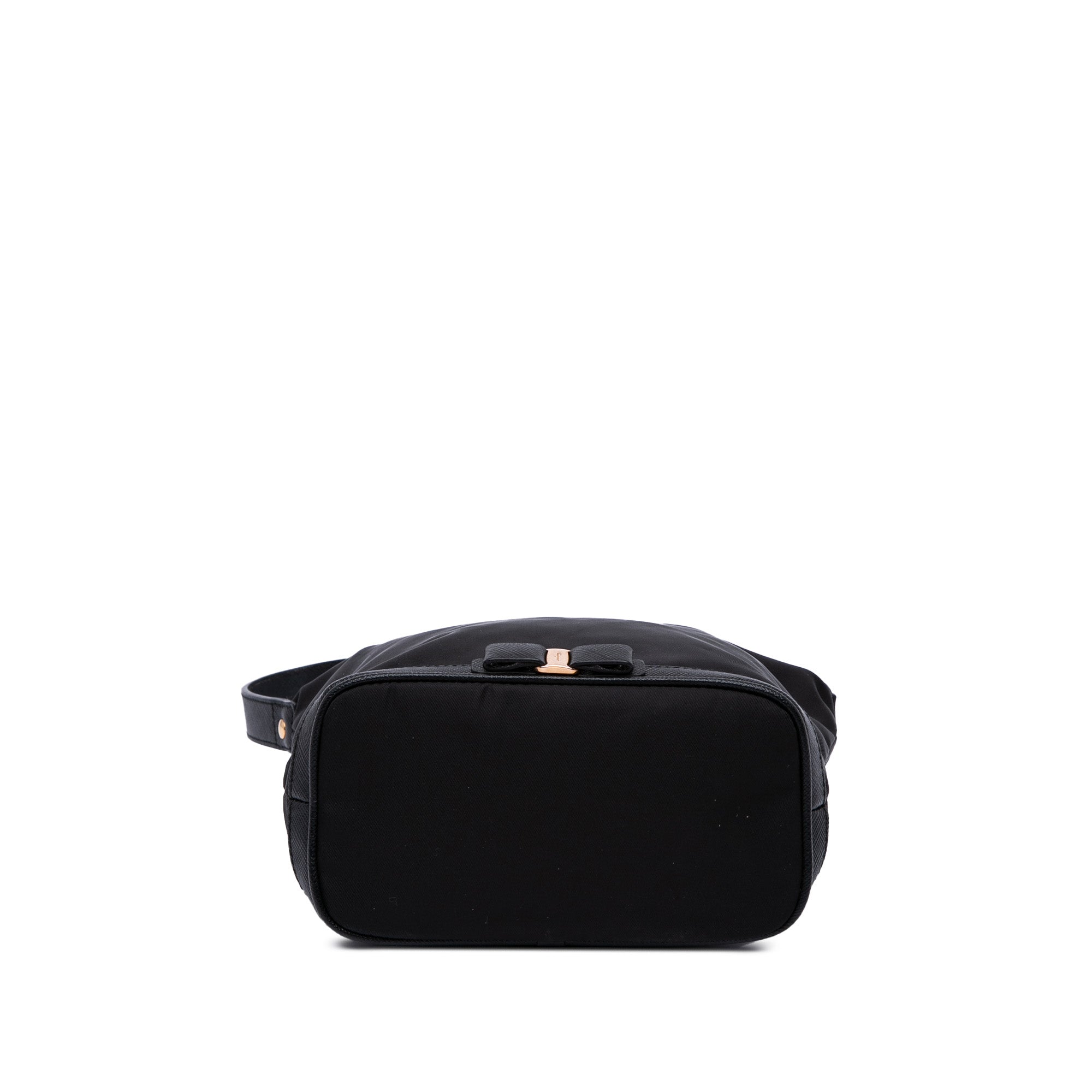Nylon Vara Bow Shoulder Bag