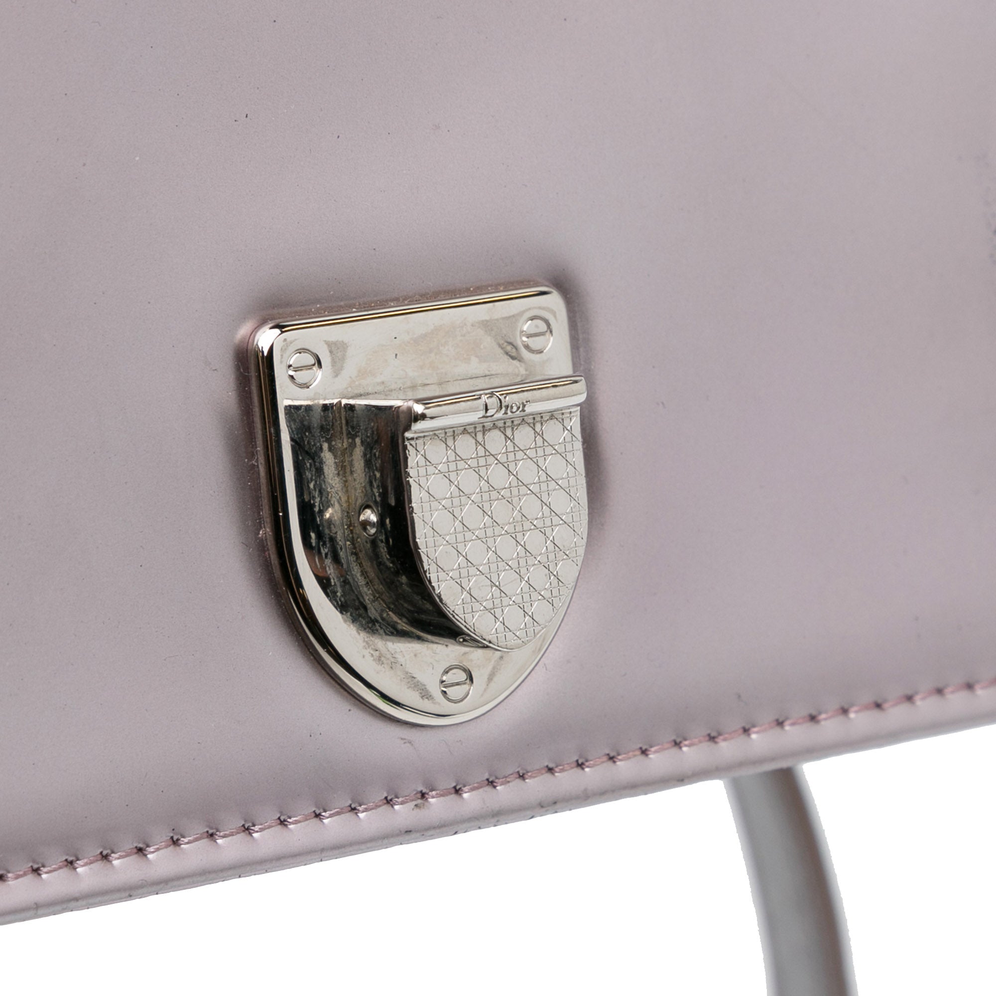 Patent Microcannage Diorama Crossbody Bag