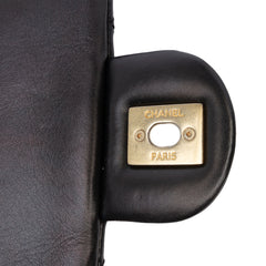 Mini Quilted Calfskin Crystal Pearls Chain Flap