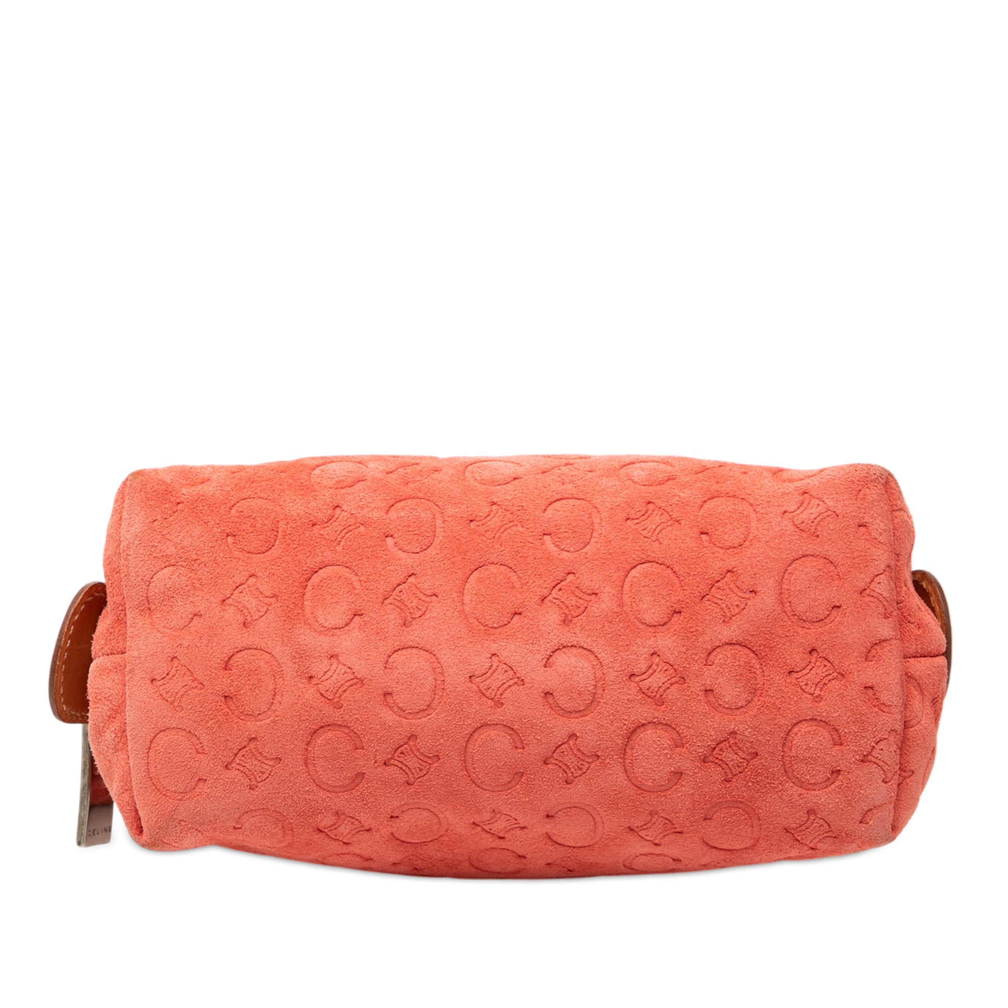 C Macadam Suede Pouch