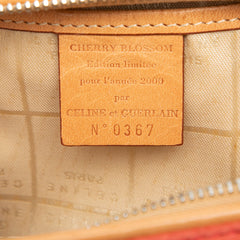 C Macadam Suede Pouch