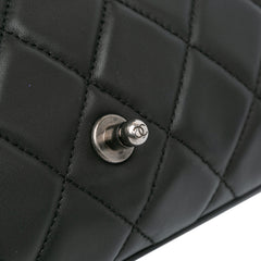 Quilted Lambskin Accordion Flap