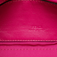 Zucca Embossed Leather Baguette Phone Pouch Satchel
