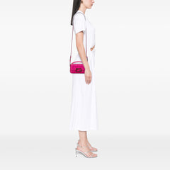 Zucca Embossed Leather Baguette Phone Pouch Satchel