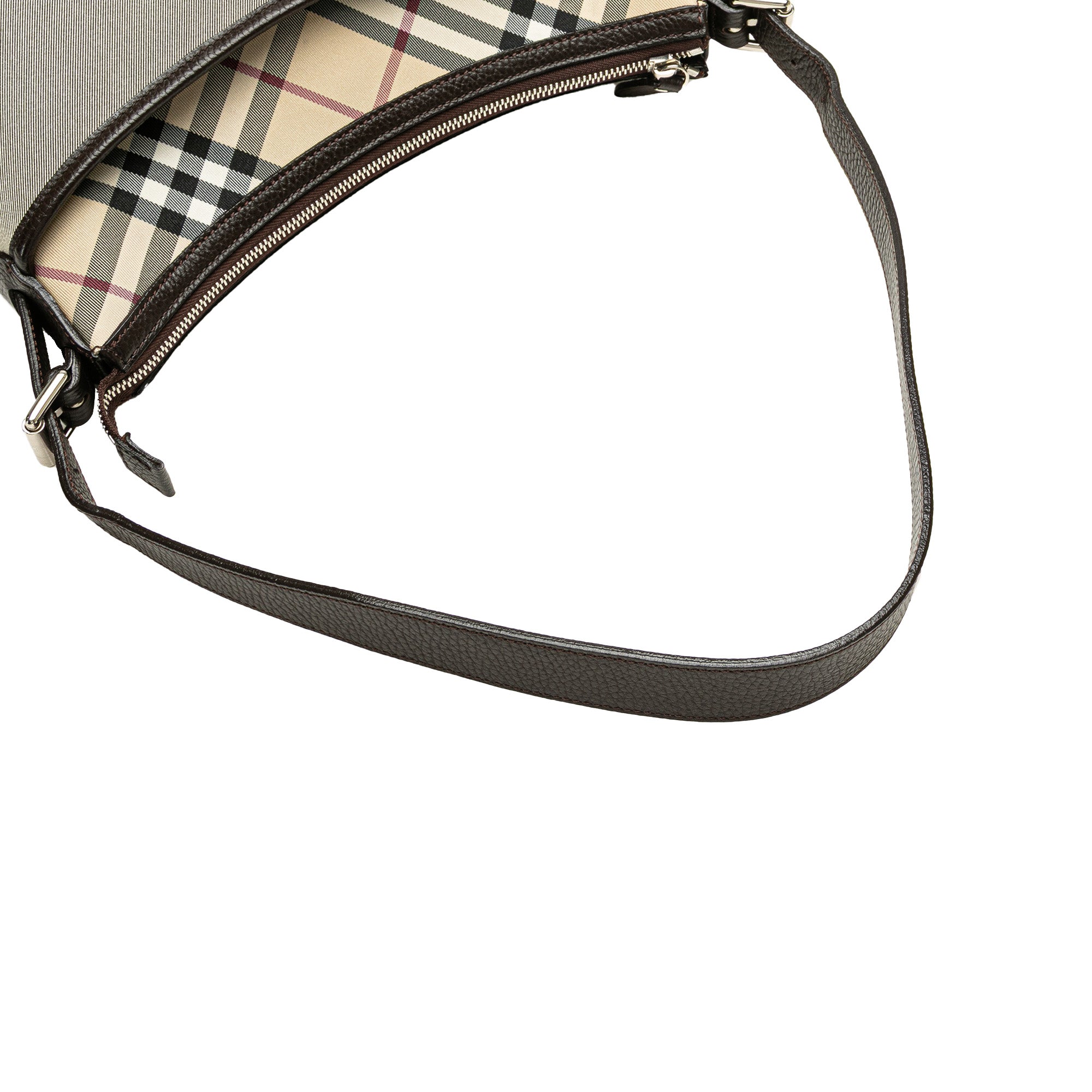 Nova Check Trimmed Canvas Shoulder Bag