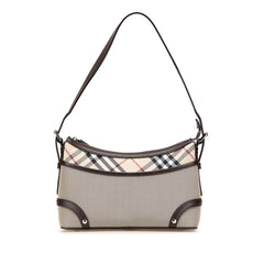 Nova Check Trimmed Canvas Shoulder Bag