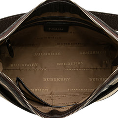 Nova Check Trimmed Canvas Shoulder Bag