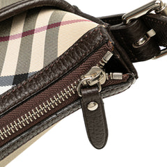 Nova Check Trimmed Canvas Shoulder Bag