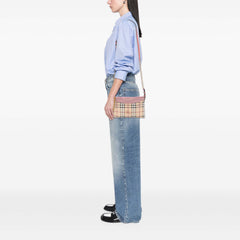 Haymarket Check Coated Canvas Peyton Crossbody