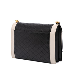 Bicolor Quilted Lambskin Gaby Crossbody