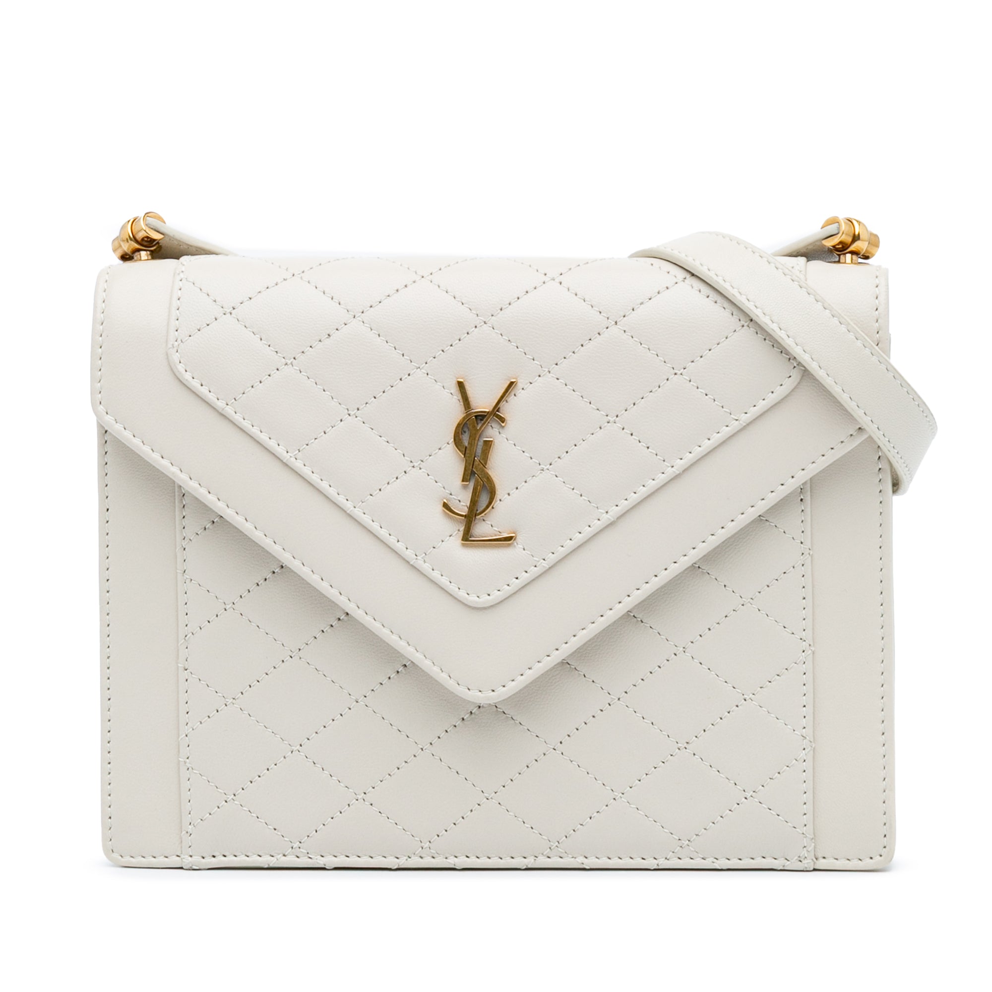 Mini Quilted Lambskin Monogram Gaby Crossbody