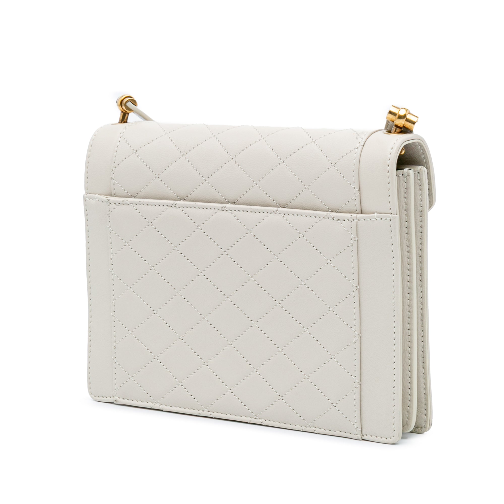 Mini Quilted Lambskin Monogram Gaby Crossbody