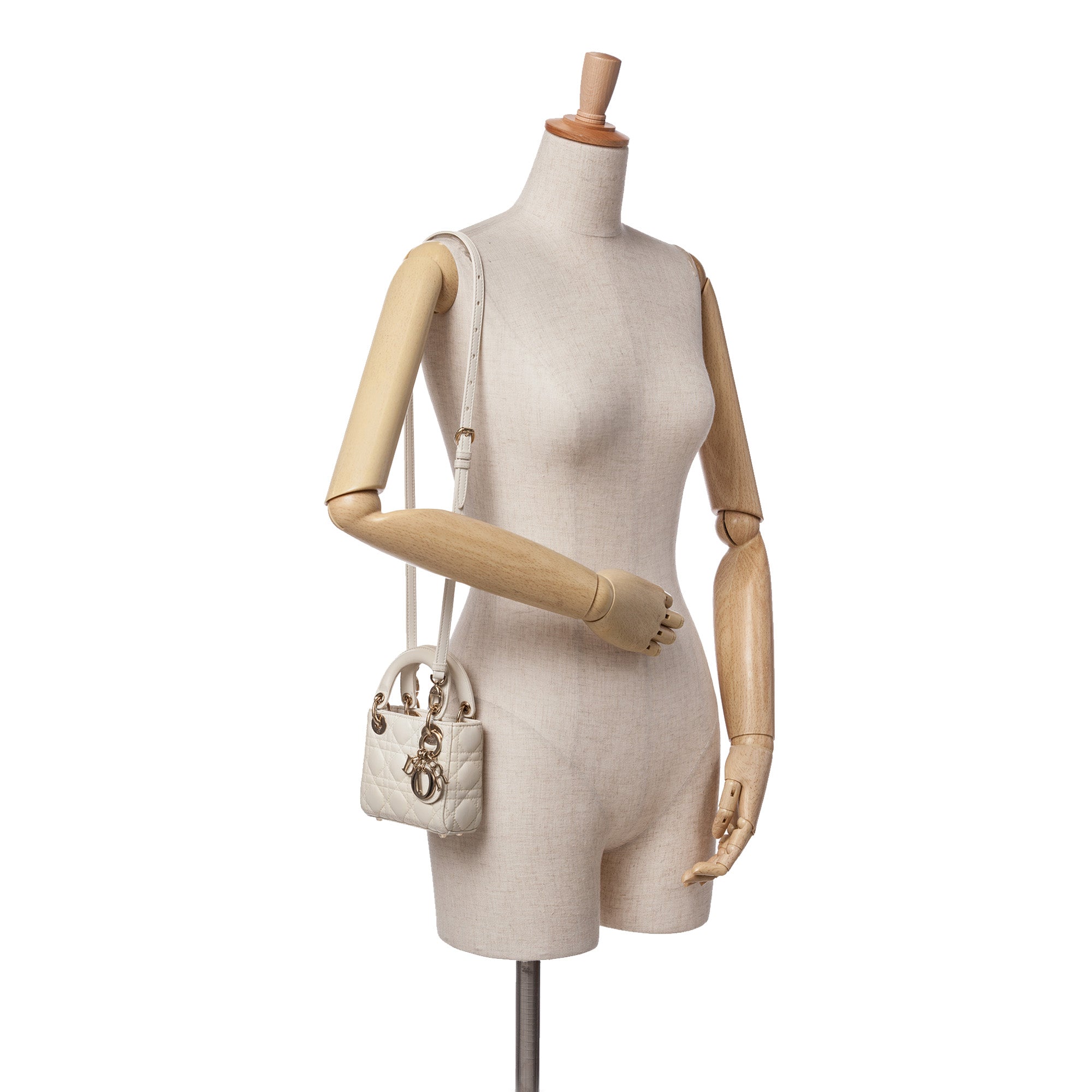 Micro Lambskin Cannage Lady Dior