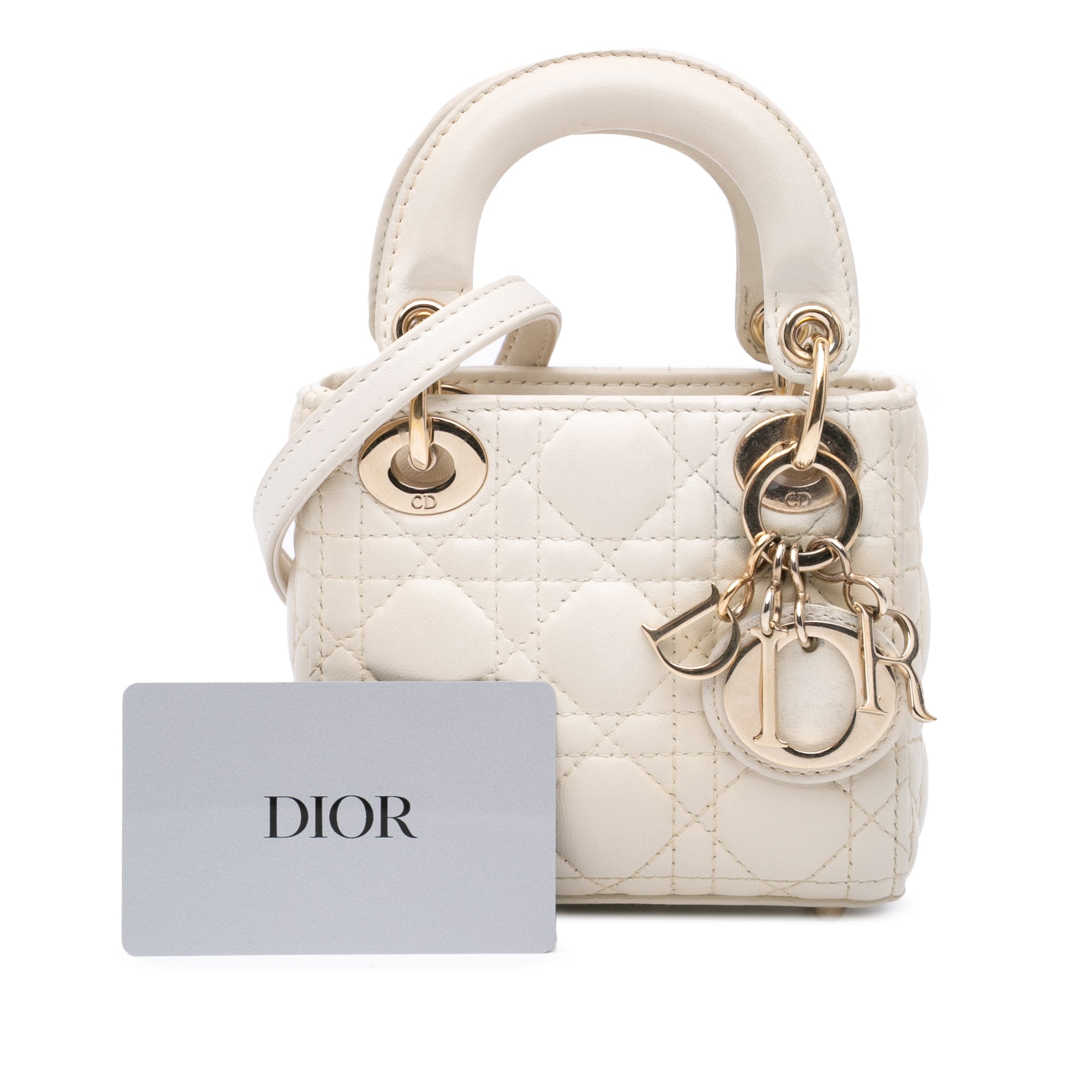 Micro Lambskin Cannage Lady Dior