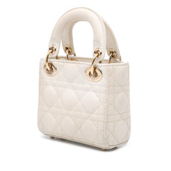 Micro Lambskin Cannage Lady Dior