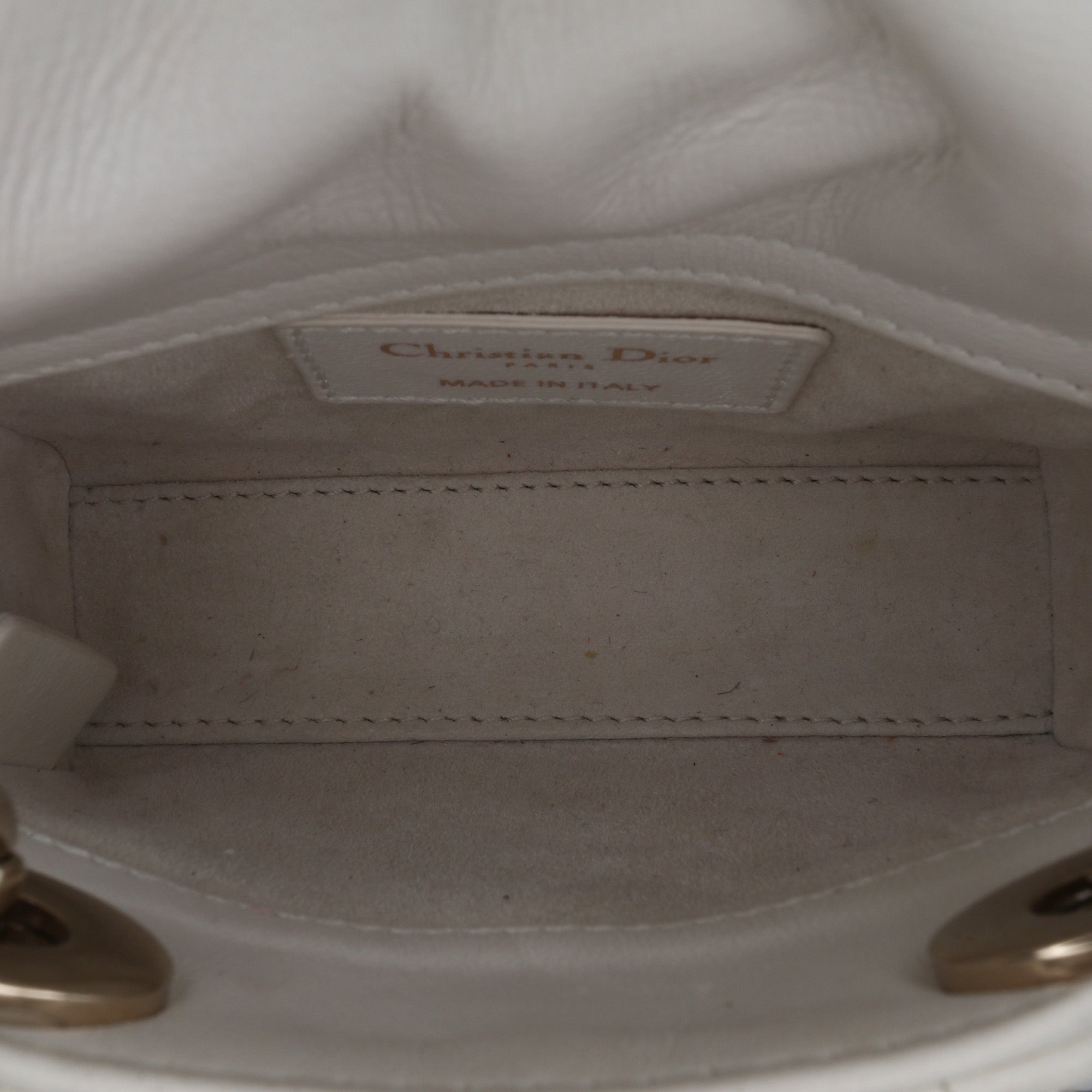 Micro Lambskin Cannage Lady Dior