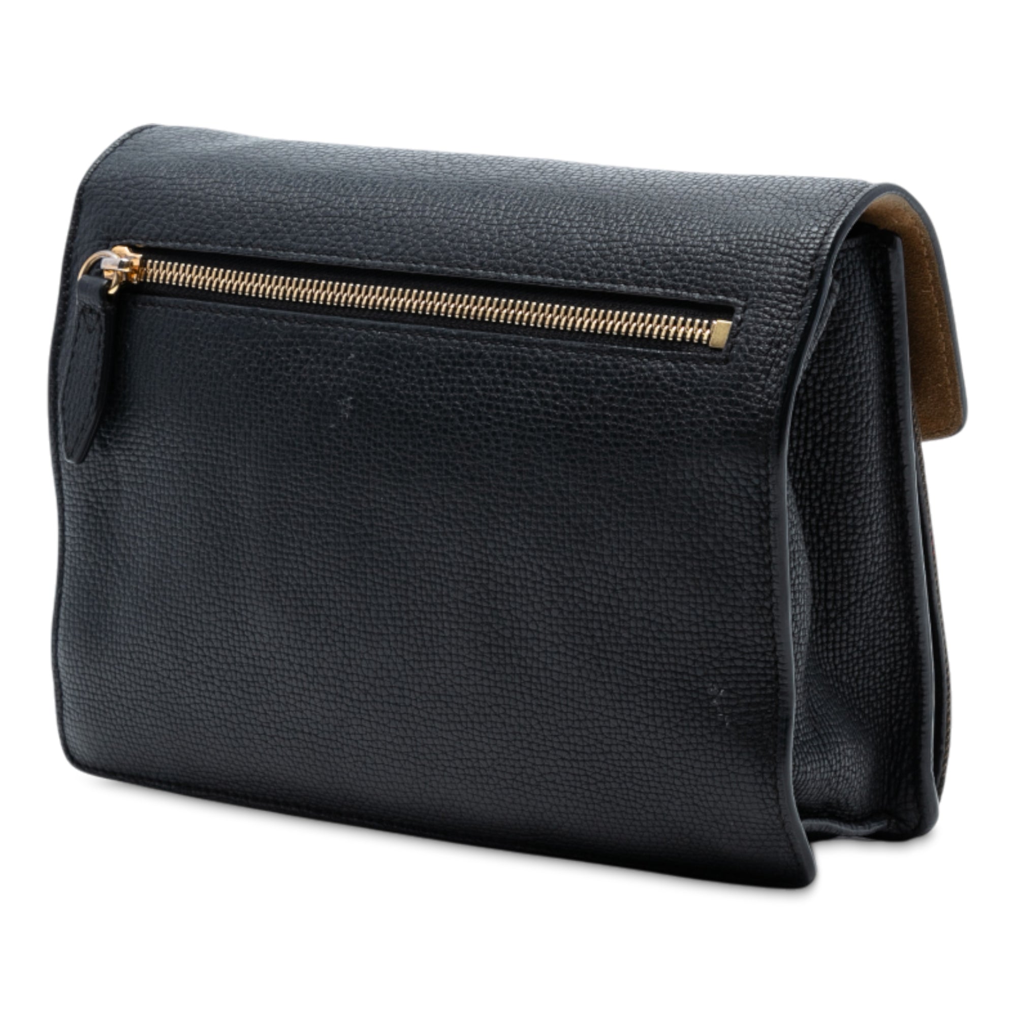 Small Leather and House Check Canvas Derby Macken Crossbody